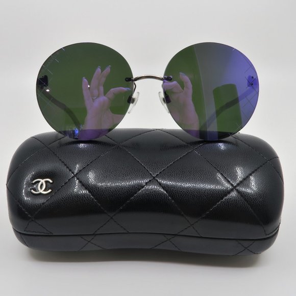 CHANEL 4216 c.124/4V CROSS-HATCH Purple Sunglasses - Picture 3 of 6